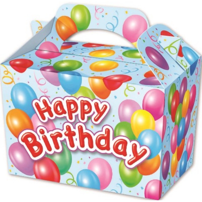 Blue Happy Birthday Boxes – 10 Pack