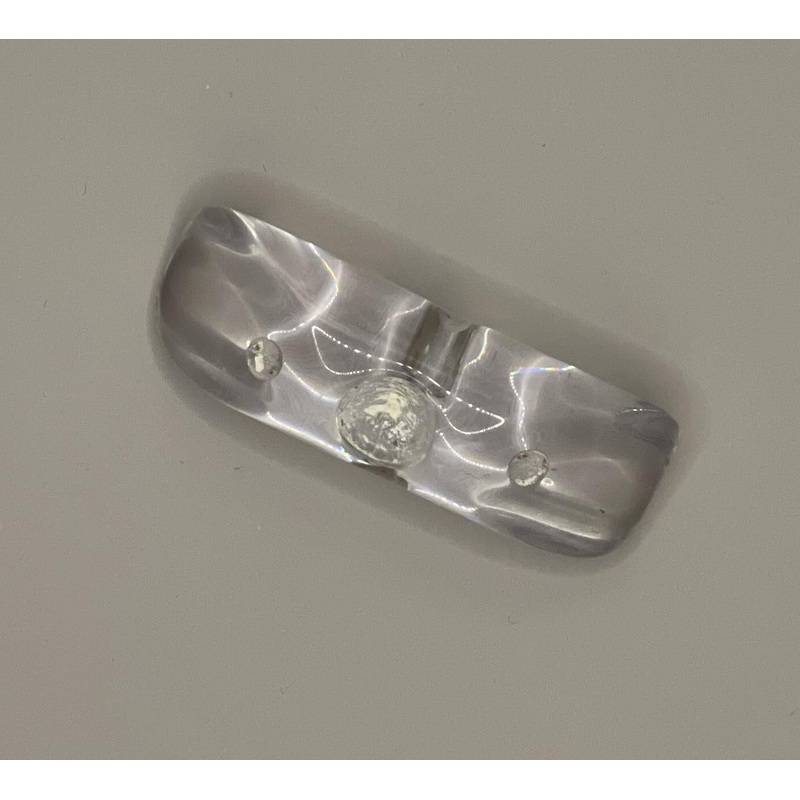 Button-Clear Elongated 2