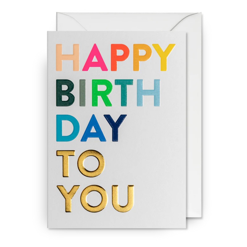 Rainbow Foil Birthday