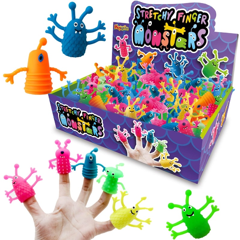 Stretchy Finger Puppet Monsters – 6 Pack