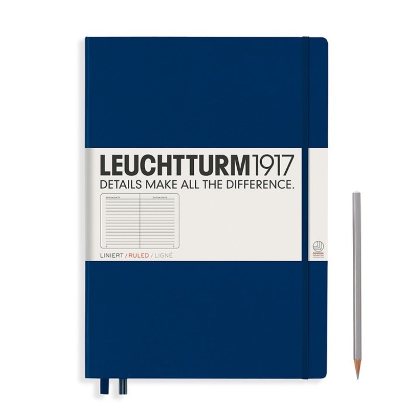Leuchtturm1917 Master (A4) Hardcover Notebook – Navy