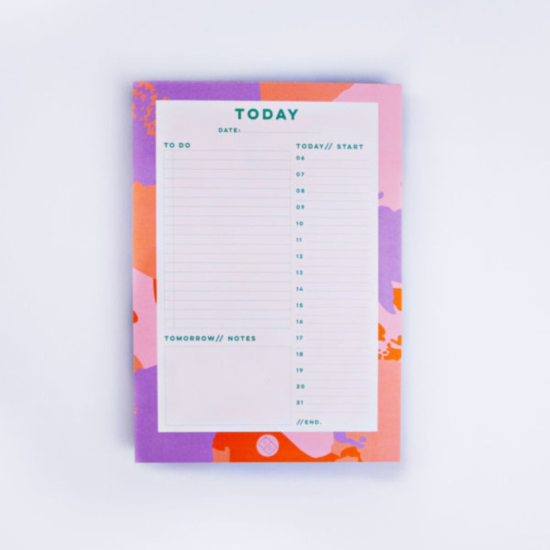 Palette Knife Daily Planner Pad