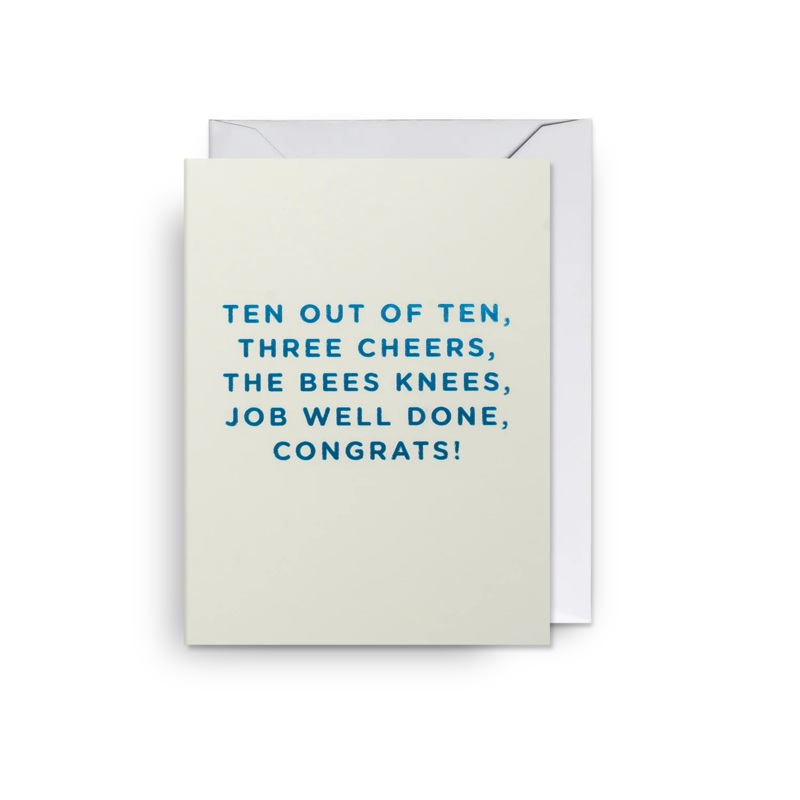 Ten Out of Ten Mini Card