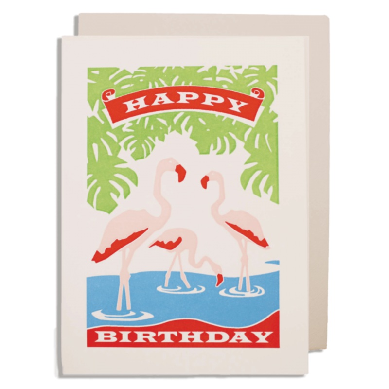 Birthday Flamingos