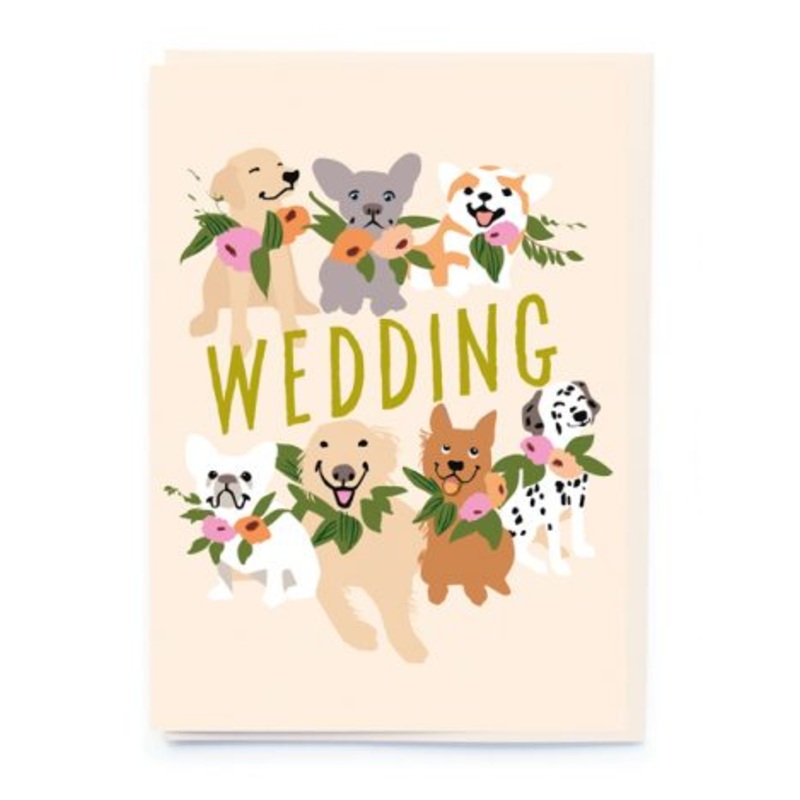 Dogs and Wedding Flowers