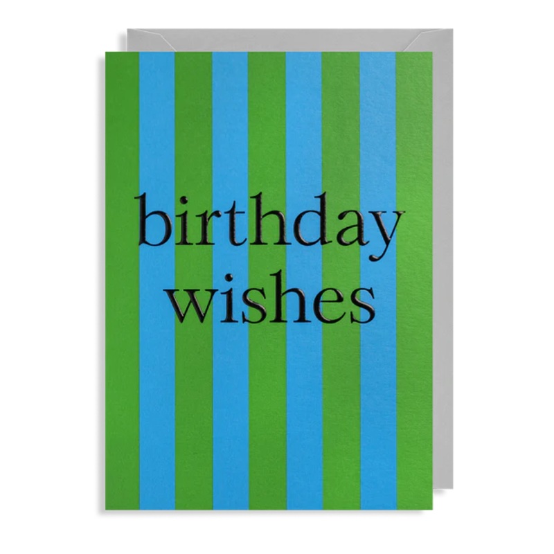 Birthday Wishes Stripes