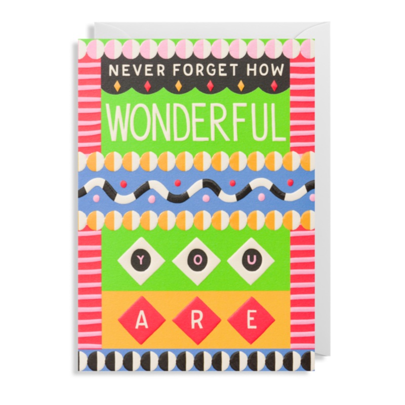 Never Forget How Wonderful You Are