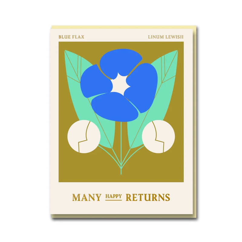 Blue Flax Many Happy Returns