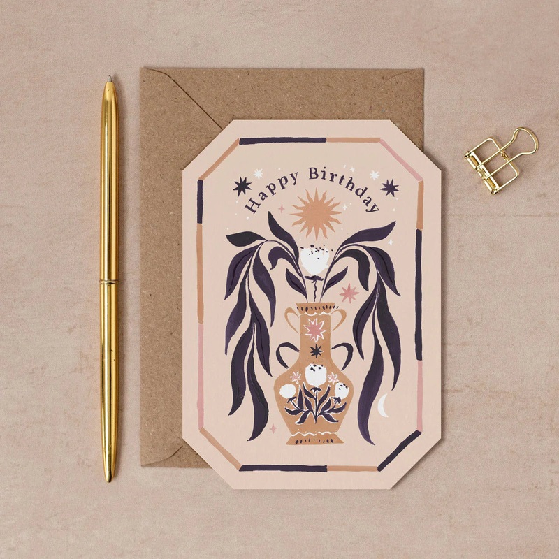 Decorated Vase Birthday