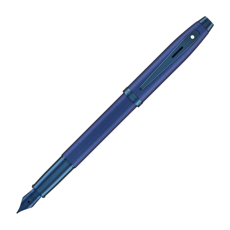 Sheaffer 100 Fountain Pen in Satin Blue Fine