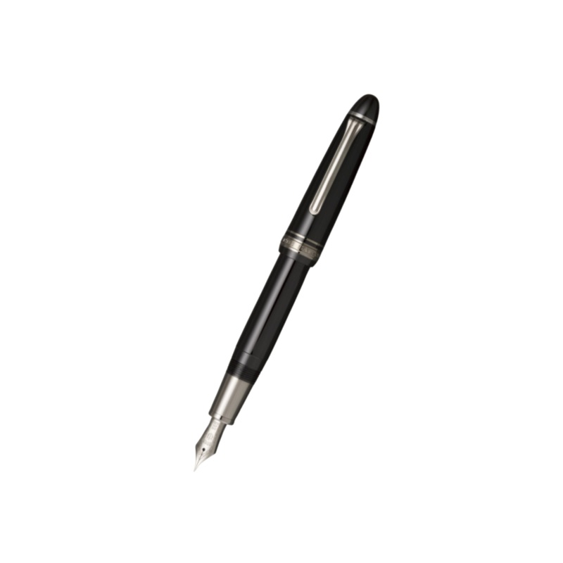 Sailor 1911L 21k Nib Fountain Pen – Black Luster with Rhodium Accent [Pre-Order] Extra Fine