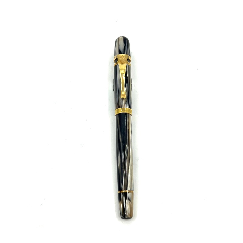 Visconti Ragtime “Blonde” Celluloid (Black & Ivory) Fountain Pen (1993)