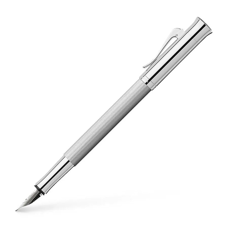 Graf von Faber-Castell Fountain Pen – Guilloche Rhodium Extra-Fine