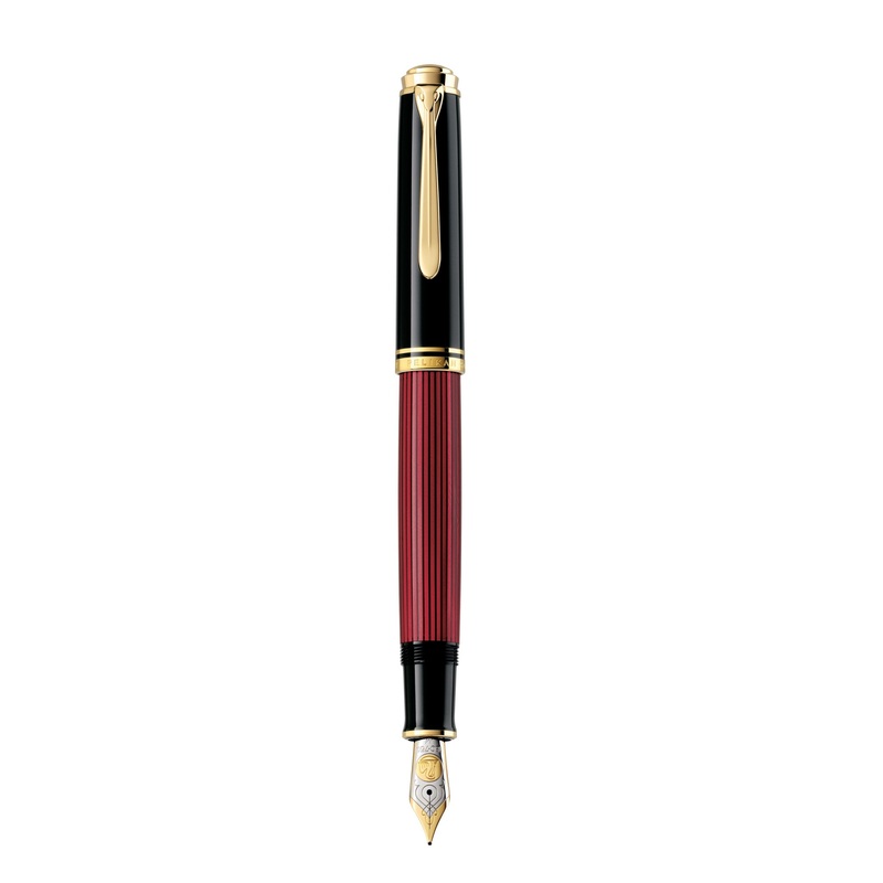 Pelikan M800 Fountain pen Souvern Black-Red F 816618