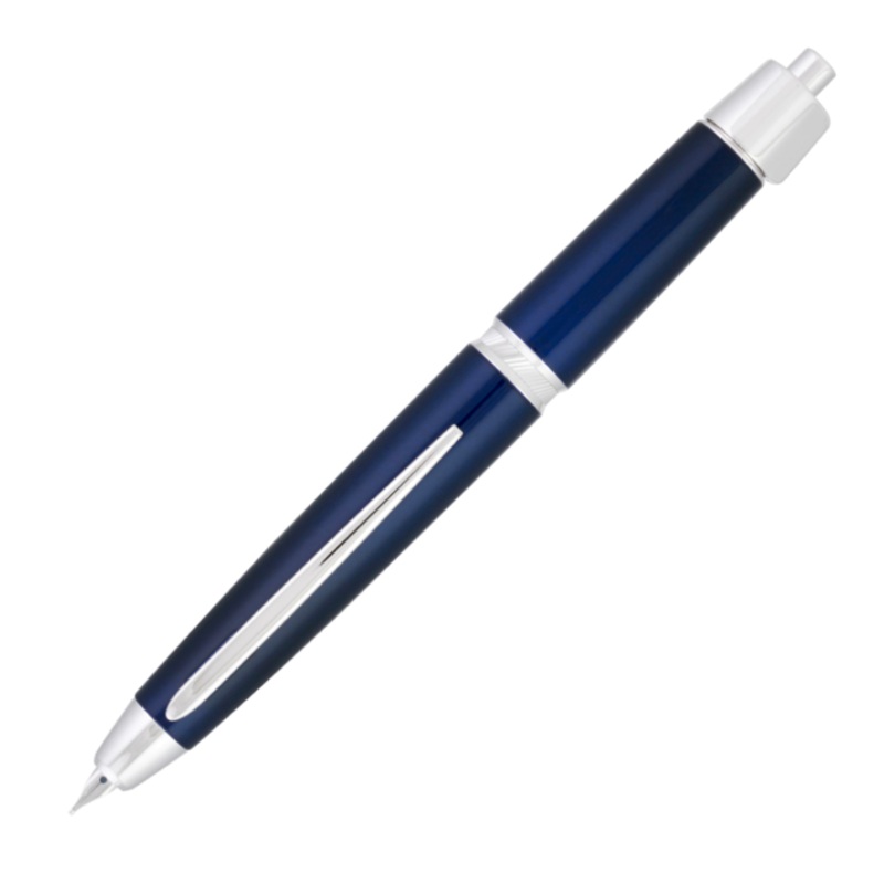 Pilot LS Vanishing Point Fountain Pen – Blue with Rhodium Trim Fine