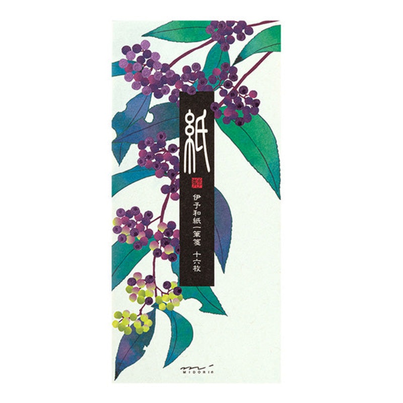 Midori Four Designs Notepad – Japanese Beauty Berry (Foil Stamping)