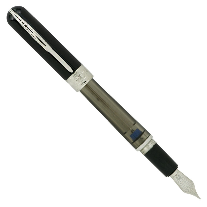 Pineider Avatar UR Twin Tank Touchdown Graphene Black – Fountain Pen EF