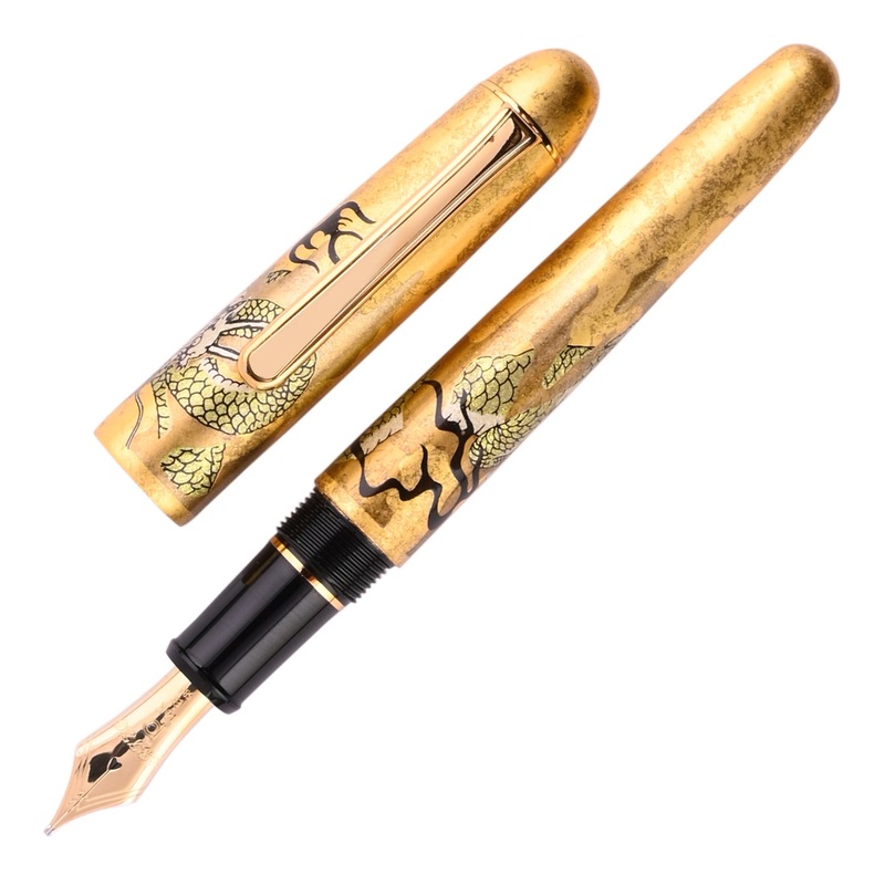 Platinum 3776 Century Fountain Pen – Kanazawa Gold Leaf & Ascending Dragon Fine