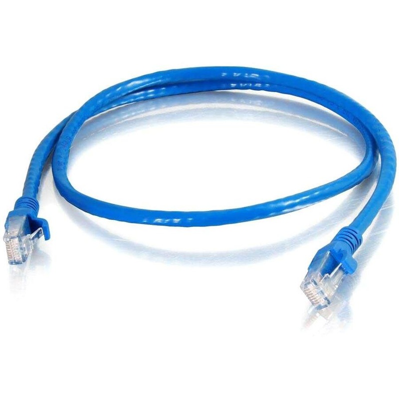 C2G 25ft Cat6 Unshielded Ethernet Cable – Cat 6 Network Patch Cable – Blue – 25 ft Category 6 Network Cable for Network Device – First End: 1 x RJ-45 Network – Male – Second End: 1 x RJ-45 Network – Male – Blue – 1 Each