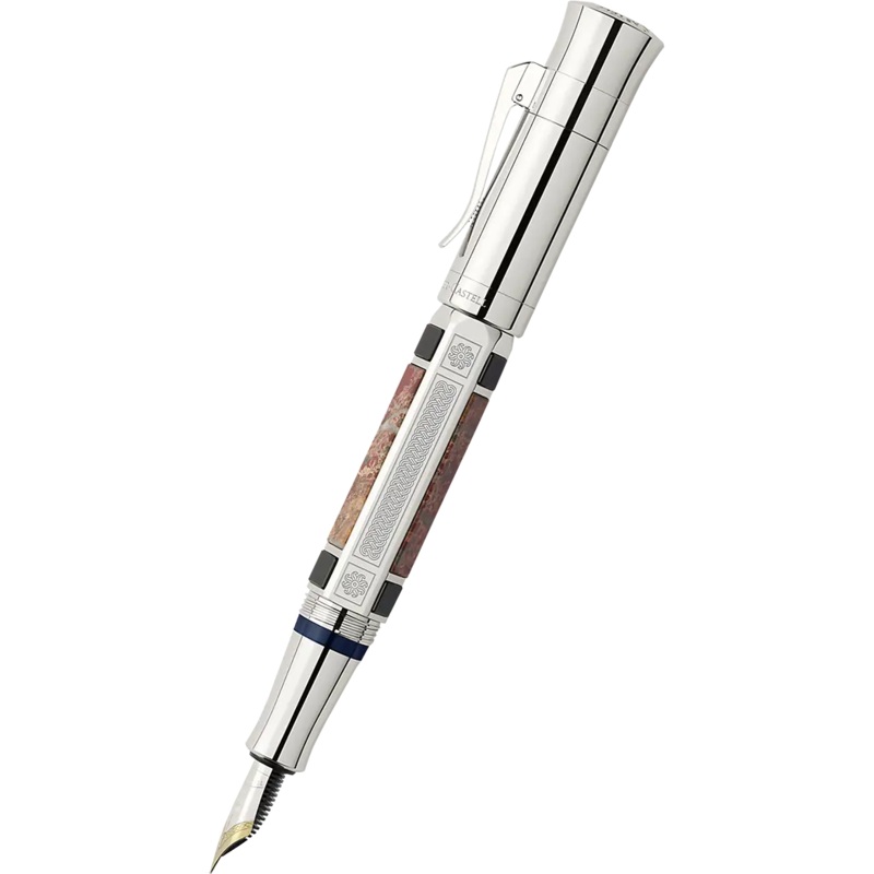 Graf Von Faber-Castell Pen of the Year 2014 PLATINUM Fountain Pen Medium
