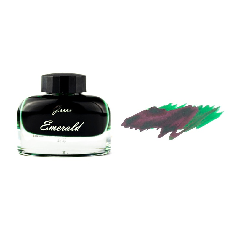 Ostrich Sheening Fountain Pen Ink Bottle, 30ml, Green Emerald