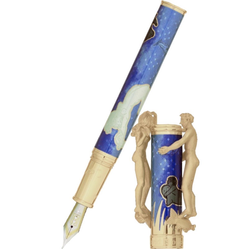 David Oscarson Marriage of the Waters Fountain Pen – Azure Blue Fine