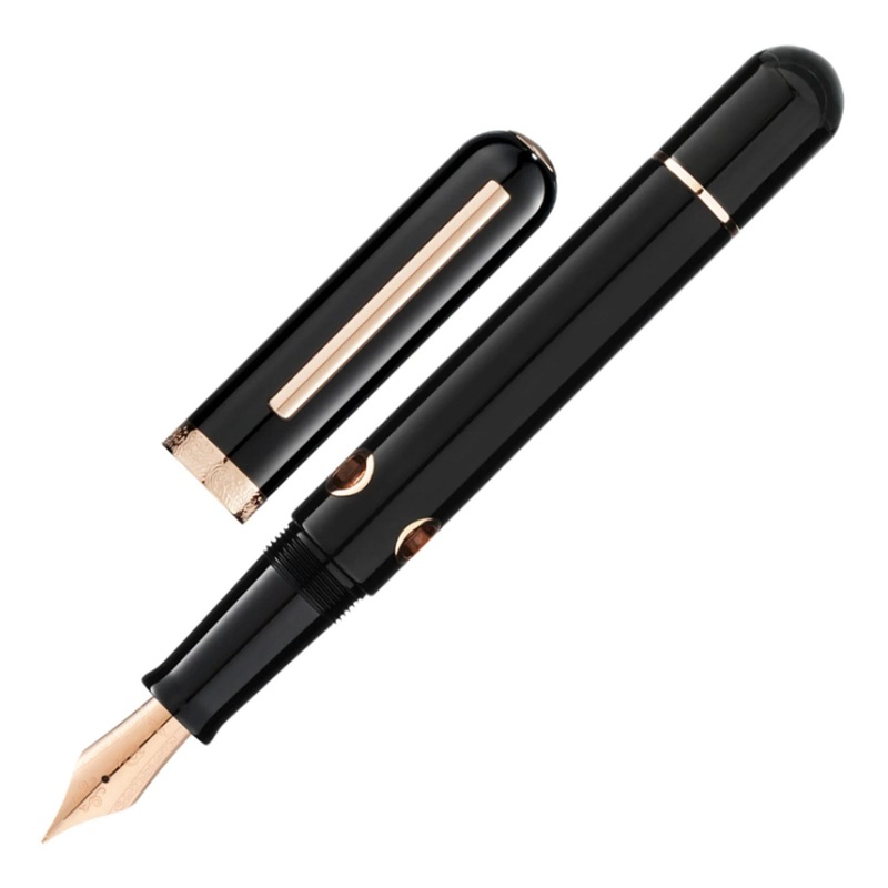 Nahvalur Nautilus Fountain Pen – Cephalopod Black RGT Fine