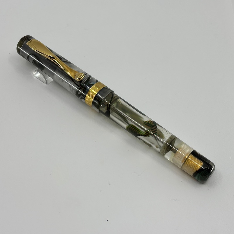 Visconti Voyager 18KT Demonstrator Limited Edition Fountain Pen – Clip & Cap Band are 18kt Gold + Fine 18kt Gold  Nib!!!