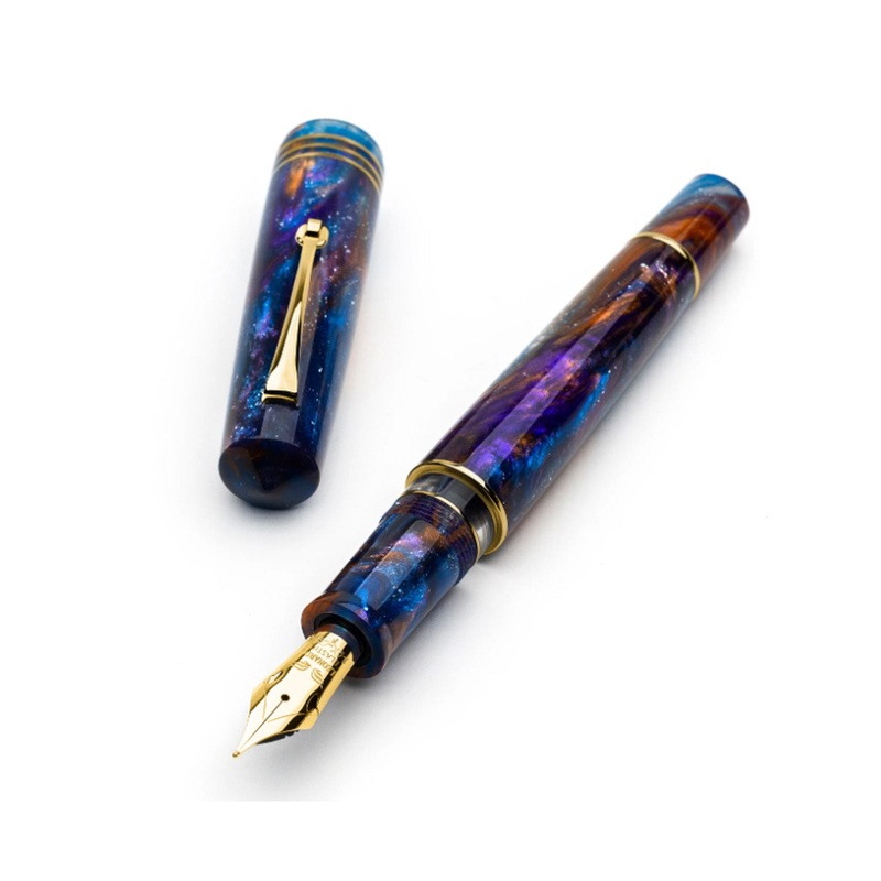 Leonardo MZ Grande 2.0 Galattica No.8 14K Gold Fountain Pen – Universe GT (Limited Edition) Fine