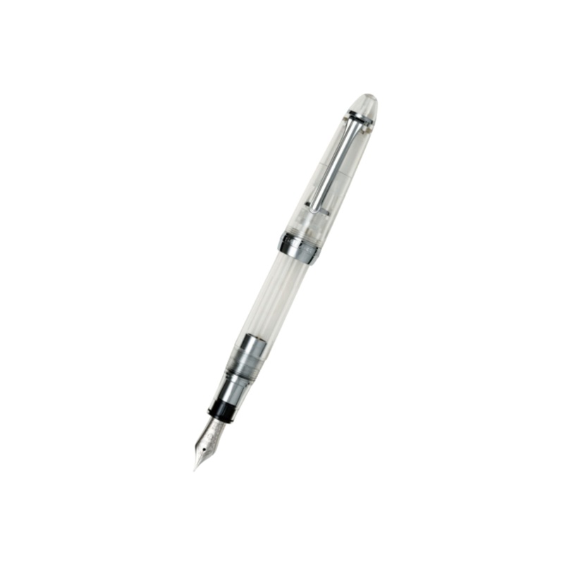 Sailor 1911L 21k Nib Fountain Pen – Transparent Demonstrator with Rhodium Accent [Pre-Order] Fine