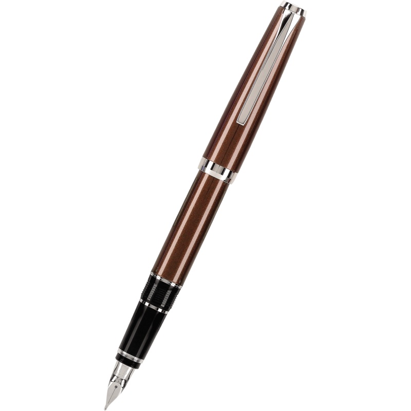 Pilot Falcon 2 Fountain Pen – Metal Brown Medium