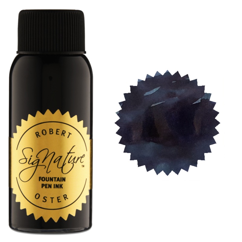 Robert Oster Fountain Pen Ink Bottle, 50ml, Blue Black