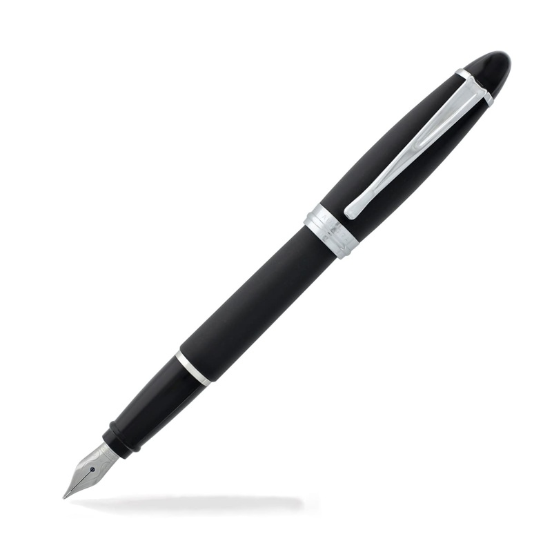 Aurora Ipsilon Satin Fountain Pen in Black Medium