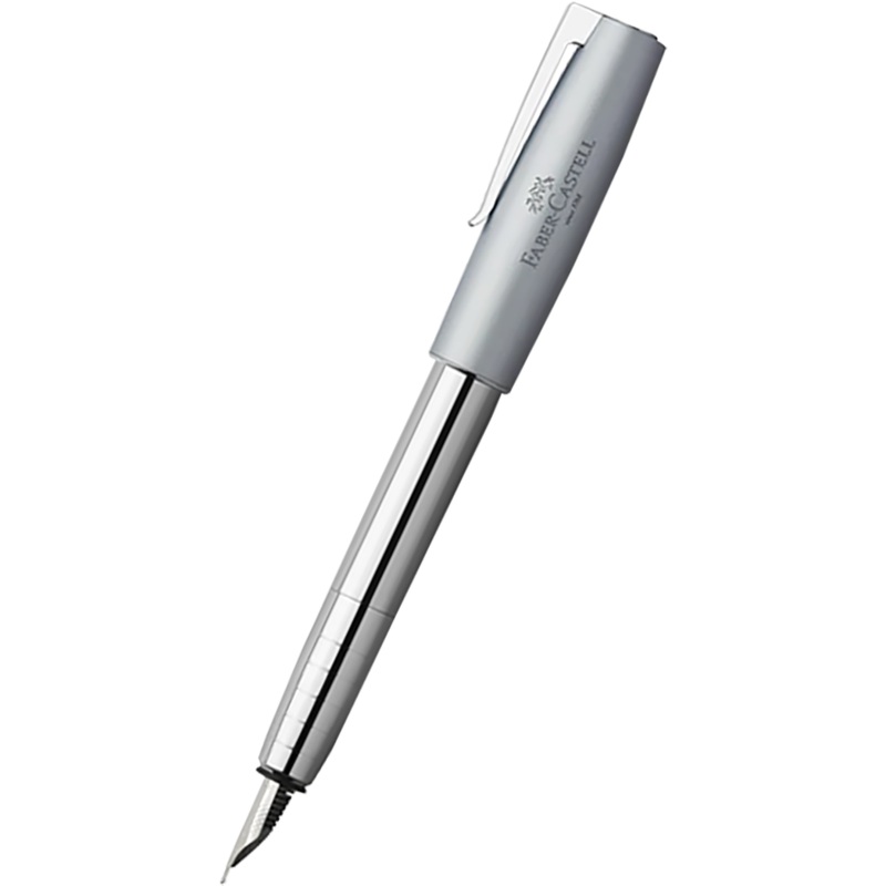 Faber-Castell Loom Fountain Pen – Metallic Light Blue Extra-Fine