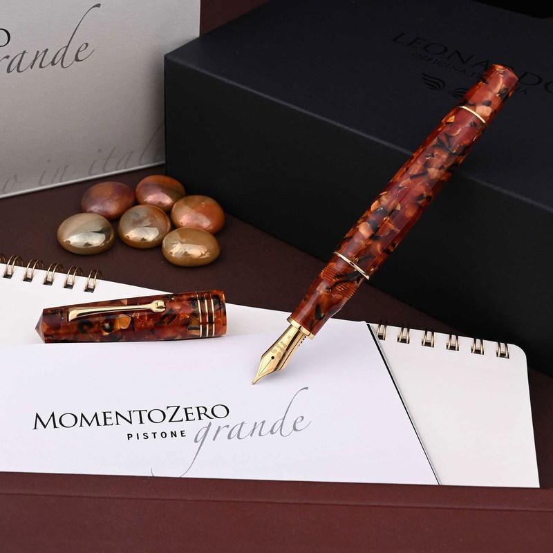 Leonardo MZ Grande Fountain Pen – Copper GT Medium