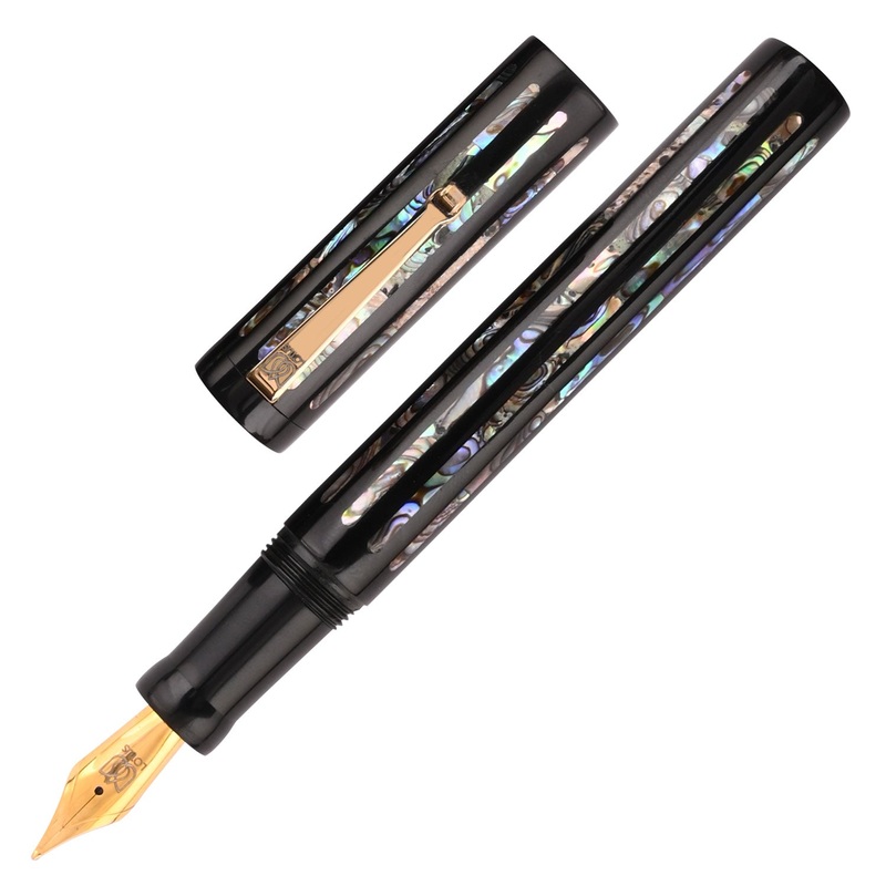 Lotus Corinthian Fountain Pen – Black Stripe Raden GT Fine