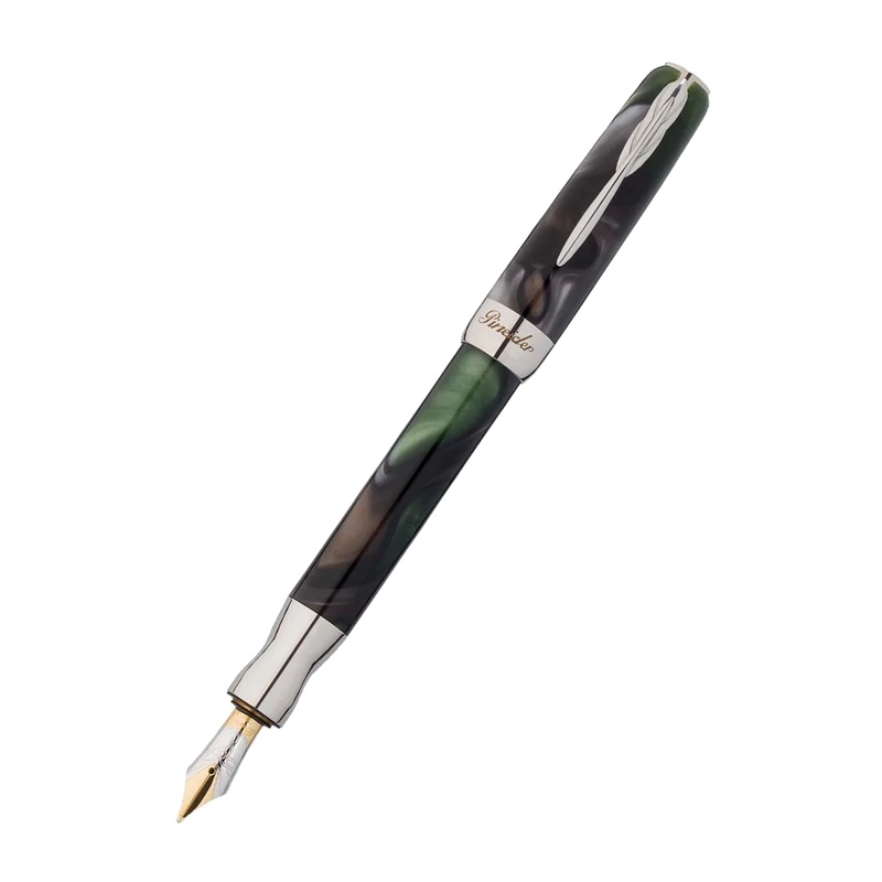 Pineider La Grande Bellezza Dolomite Green Fountain Pen 18k Gold Nib Fine