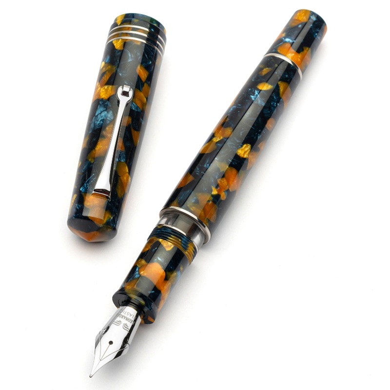 Leonardo MZ Grande 2.0 No.6 Steel Nib Fountain Pen – Crepuscolo Marino CT Extra Fine