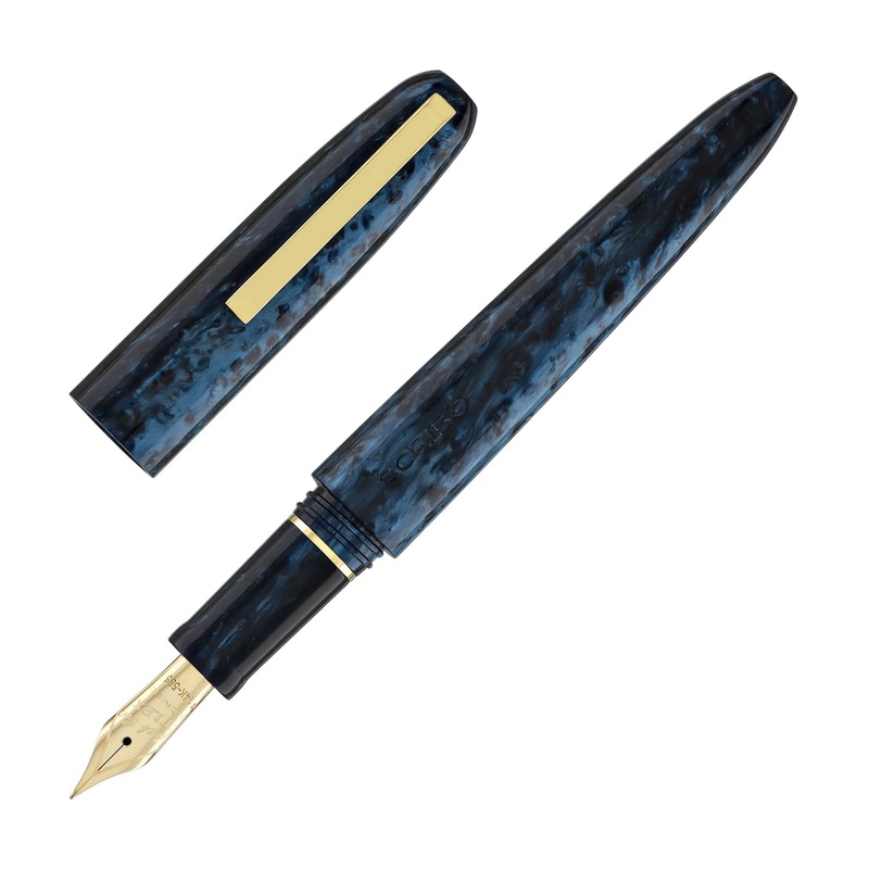 Scribo Piuma Fountain Pen in Agata 18kt Gold Extra Extra Fine