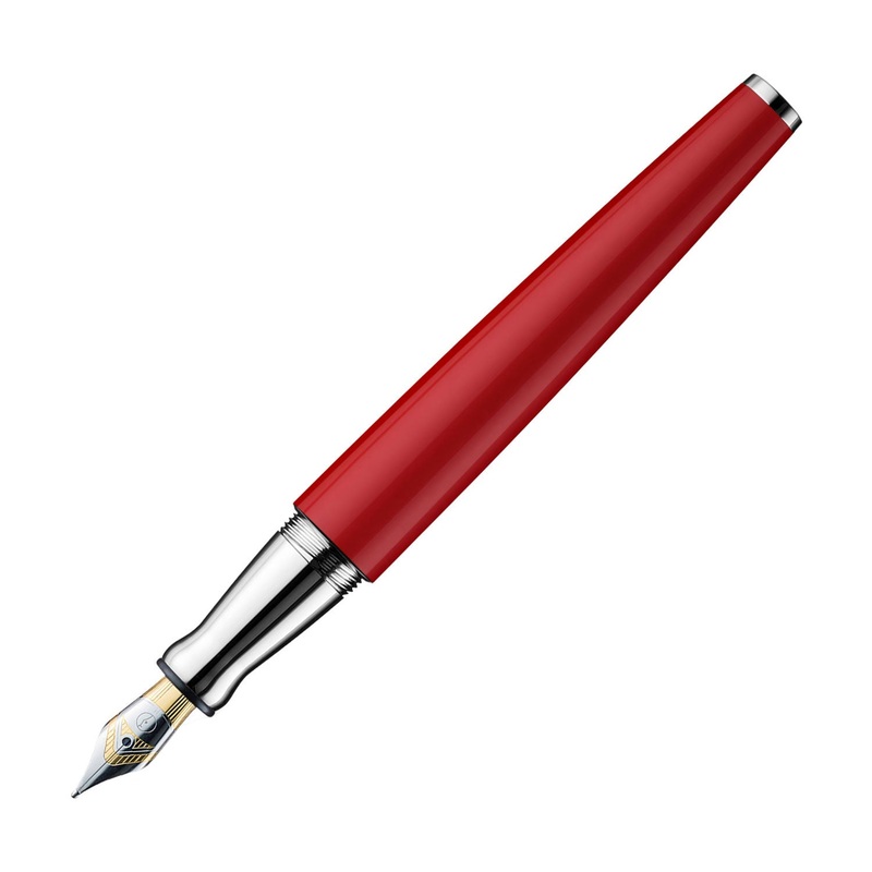 Otto Hutt Design 06 Fountain Pen, Red – Bicolour Steel Nib Medium