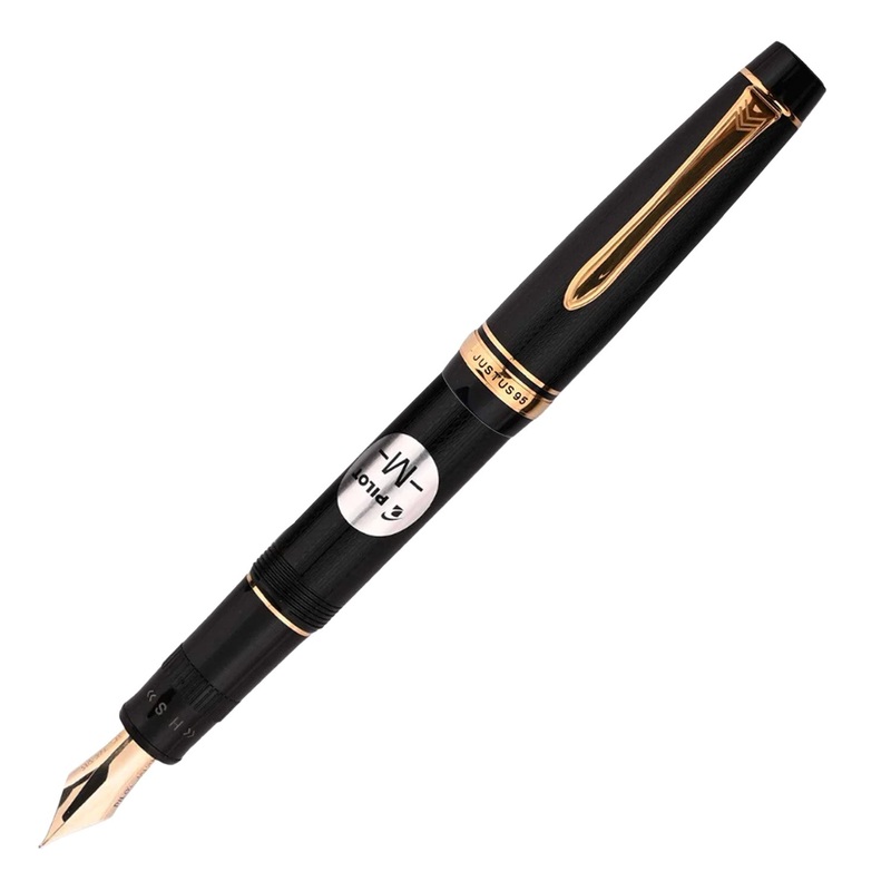 Pilot Justus 95 Fountain Pen – Net Black GT Medium