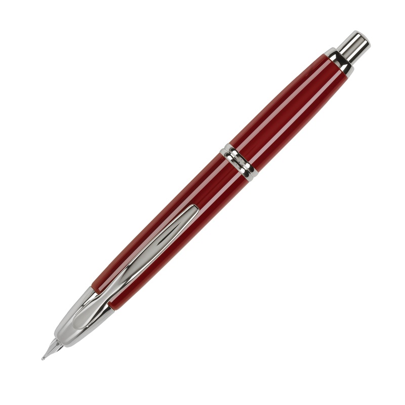 Pilot Vanishing Point Red / Rhodium Fountain Pen Fine