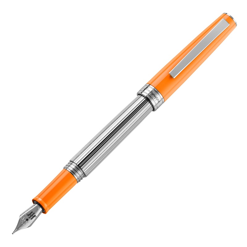 Montegrappa Armonia Duetto Fountain Pen – Orange Extra Fine