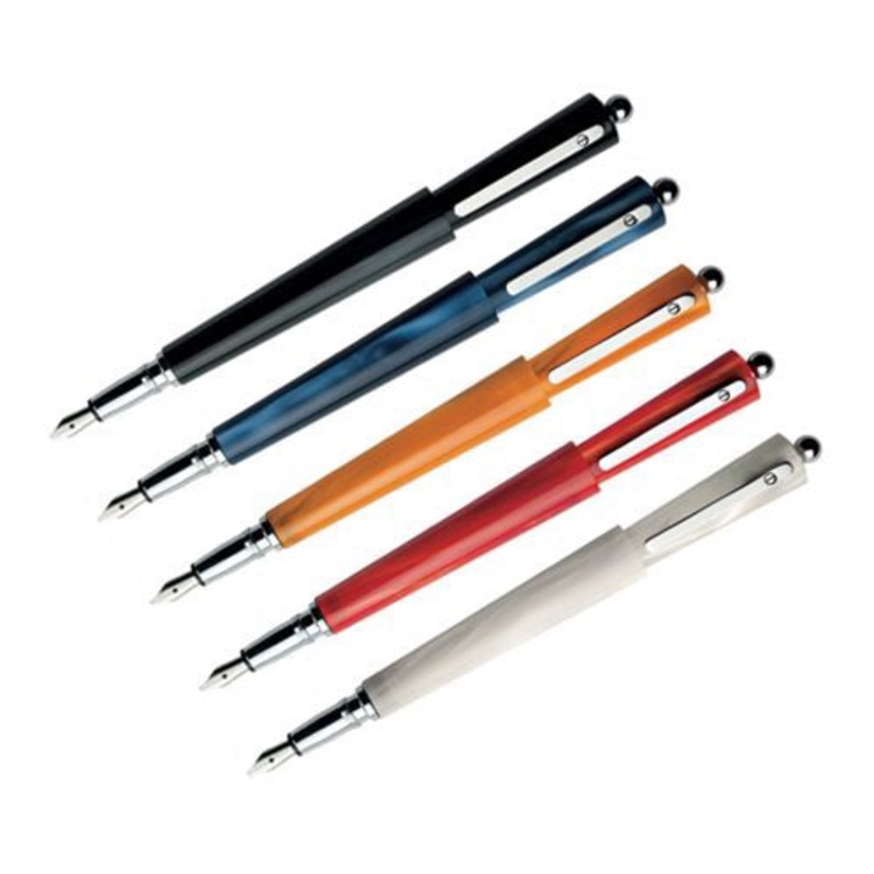 Moka Marble Fountain Pen Medium Red