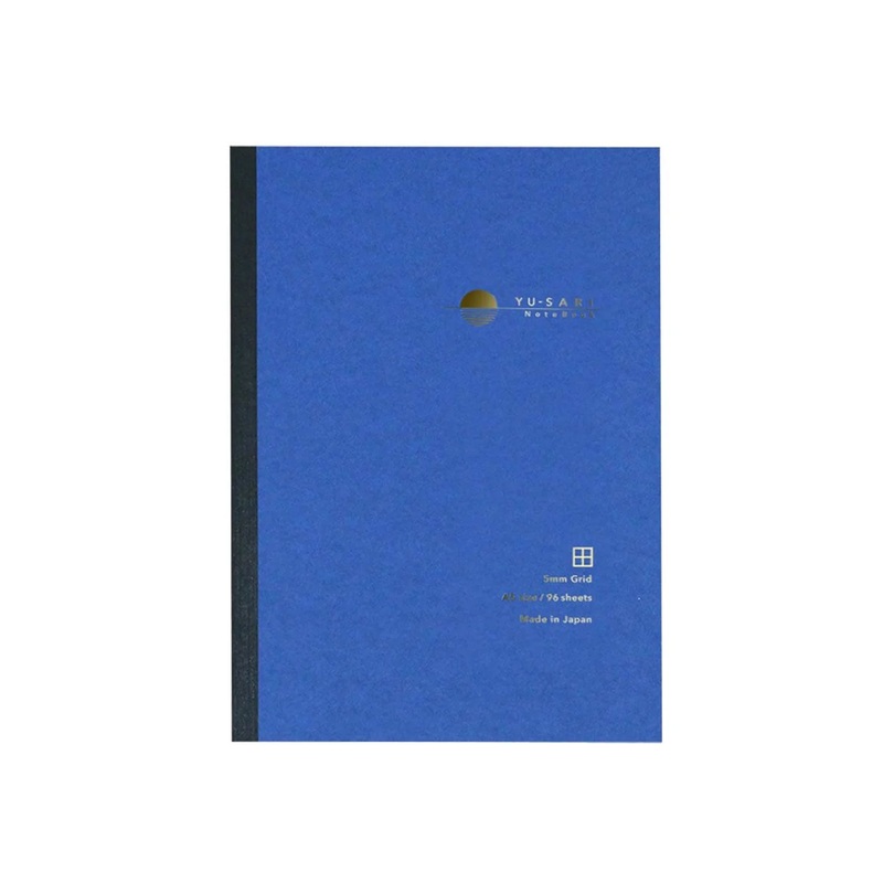 Nakabayashi Yu-Sari Fountain Pen Friendly Notebook, Blue – Sqr Ruled A5