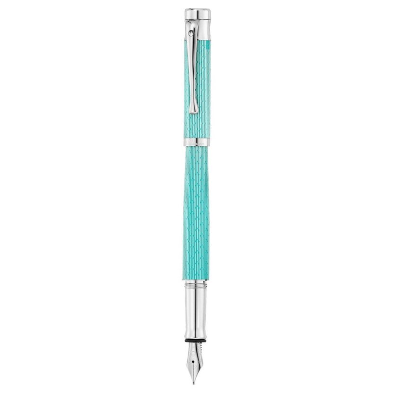 Waldmann Tango Imagination Fountain Pen – Aquamarine- Steel Steel Extra Fine
