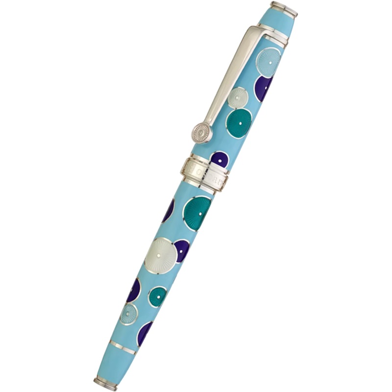 David Oscarson Pierrot Pierrette Fountain Pen – Blue (Limited Edition) Fine