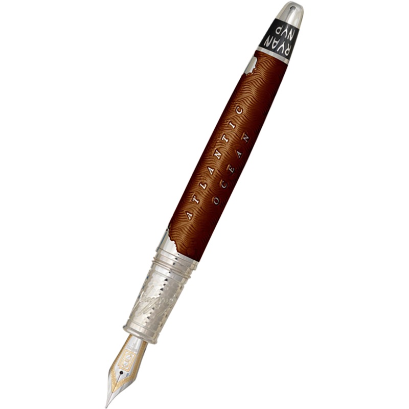 David Oscarson Spirit of St. Louis Fountain Pen – Charles Lindbergh Liquid Coffee Fine