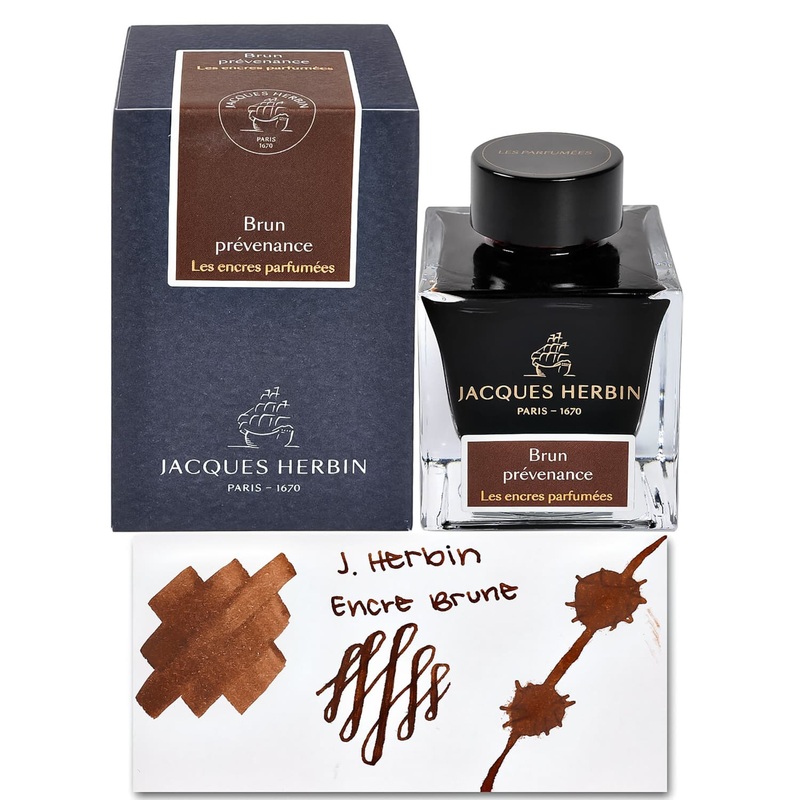 J. Herbin Scented Brun Prevenance (Brown) Bottled Fountain Pen Ink – 50mL