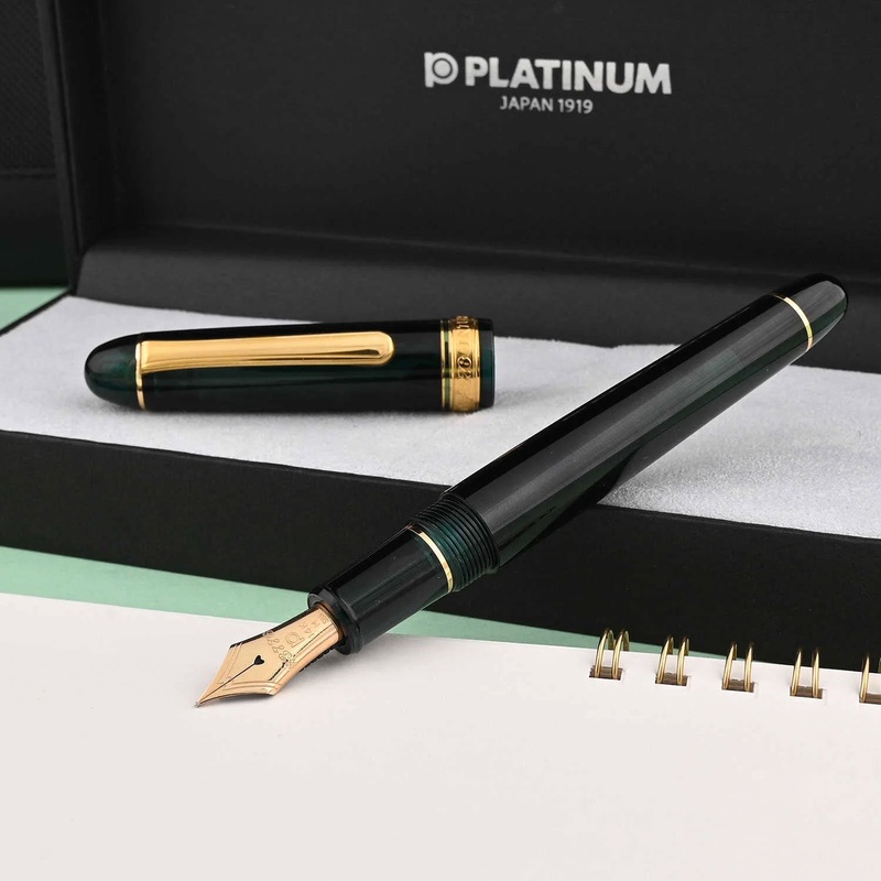 Platinum 3776 Century Fountain Pen – Laurel Green GT Ultra Extra Fine